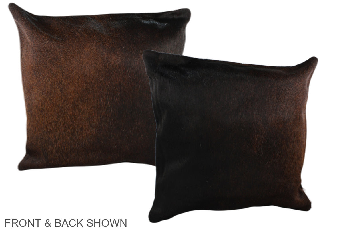 Chocolate Cowhide Pillow #A37677