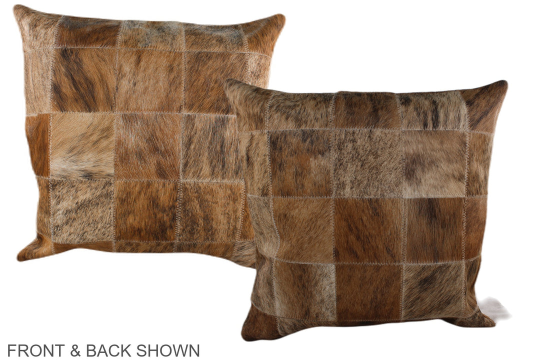 Patchwork 20"x20" Brazilian Cowhide Pillow #A37679 by Hudson Hides