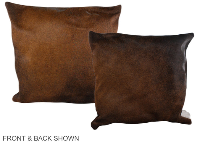 Chocolate 20"x20" Brazilian Cowhide Pillow #A37693 by Hudson Hides