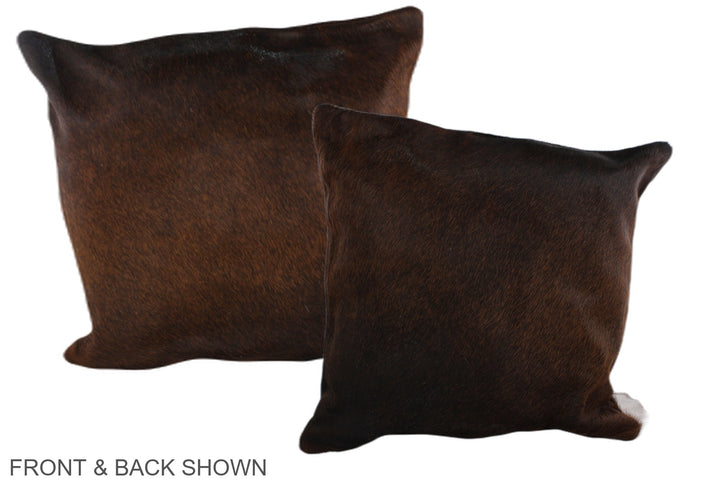 Chocolate 20"x20" Brazilian Cowhide Pillow #A37695 by Hudson Hides