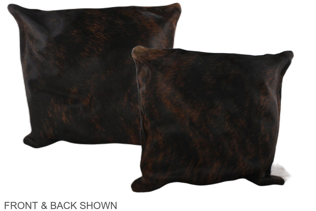 Dark Brindle 20"x20" Brazilian Cowhide Pillow #A37707 by Hudson Hides