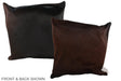 Brown with Red 20"x20" Brazilian Cowhide Pillow #A37720 by Hudson Hides