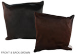 Brown with Red 20"x20" Brazilian Cowhide Pillow #A37720 by Hudson Hides