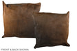 Chocolate 20"x20" Brazilian Cowhide Pillow #A37722 by Hudson Hides