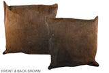 Chocolate 20"x20" Brazilian Cowhide Pillow #A37722 by Hudson Hides