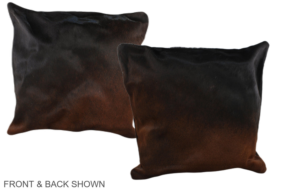 Chocolate 20"x20" Brazilian Cowhide Pillow #A37726 by Hudson Hides