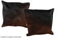 Chocolate 20"x20" Brazilian Cowhide Pillow #A37726 by Hudson Hides
