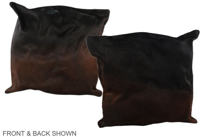 Chocolate 20"x20" Brazilian Cowhide Pillow #A37729 by Hudson Hides