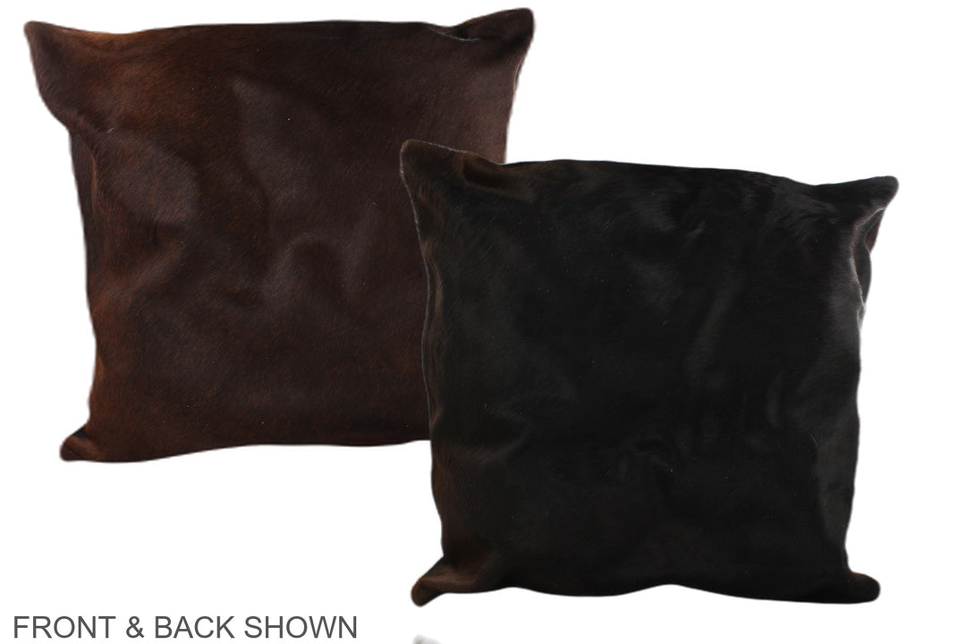Chocolate 20"x20" Brazilian Cowhide Pillow #A37732 by Hudson Hides