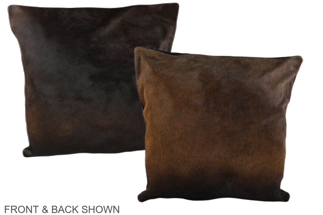 Chocolate 20"x20" Brazilian Cowhide Pillow #A37736 by Hudson Hides