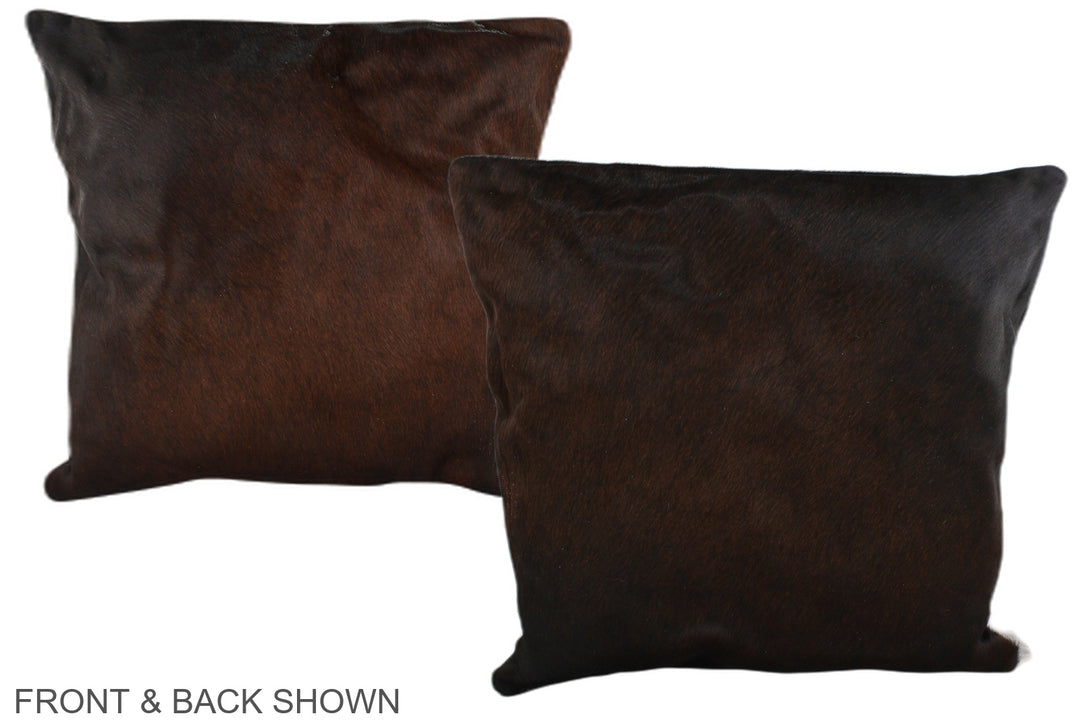 Chocolate 20"x20" Brazilian Cowhide Pillow #A37739 by Hudson Hides