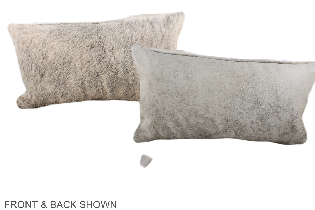 Grey Cowhide Pillow #A37744