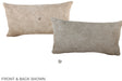 Grey with Beige 12"x22" Brazilian Cowhide Pillow #A37748 by Hudson Hides