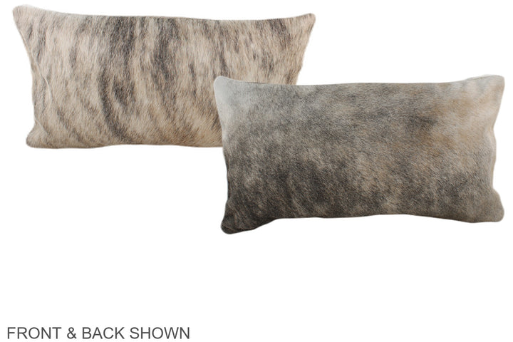 Light Brindle 12"x22" Brazilian Cowhide Pillow #A37751 by Hudson Hides