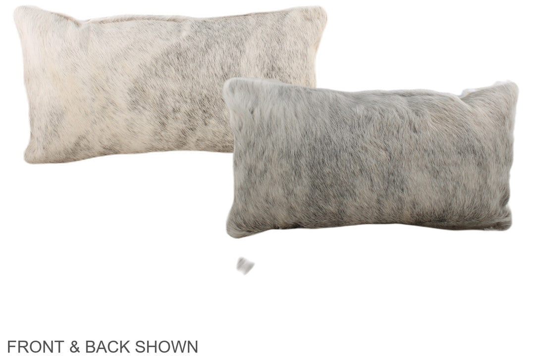 Grey 12"x22" Brazilian Cowhide Pillow #A37771 by Hudson Hides