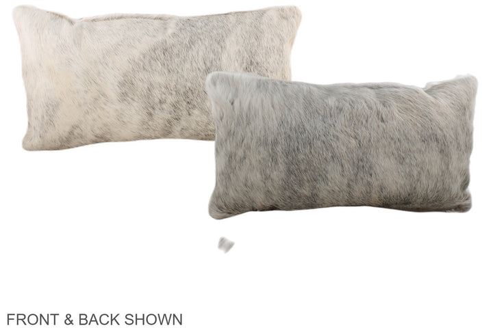 Grey 12"x22" Brazilian Cowhide Pillow #A37771 by Hudson Hides