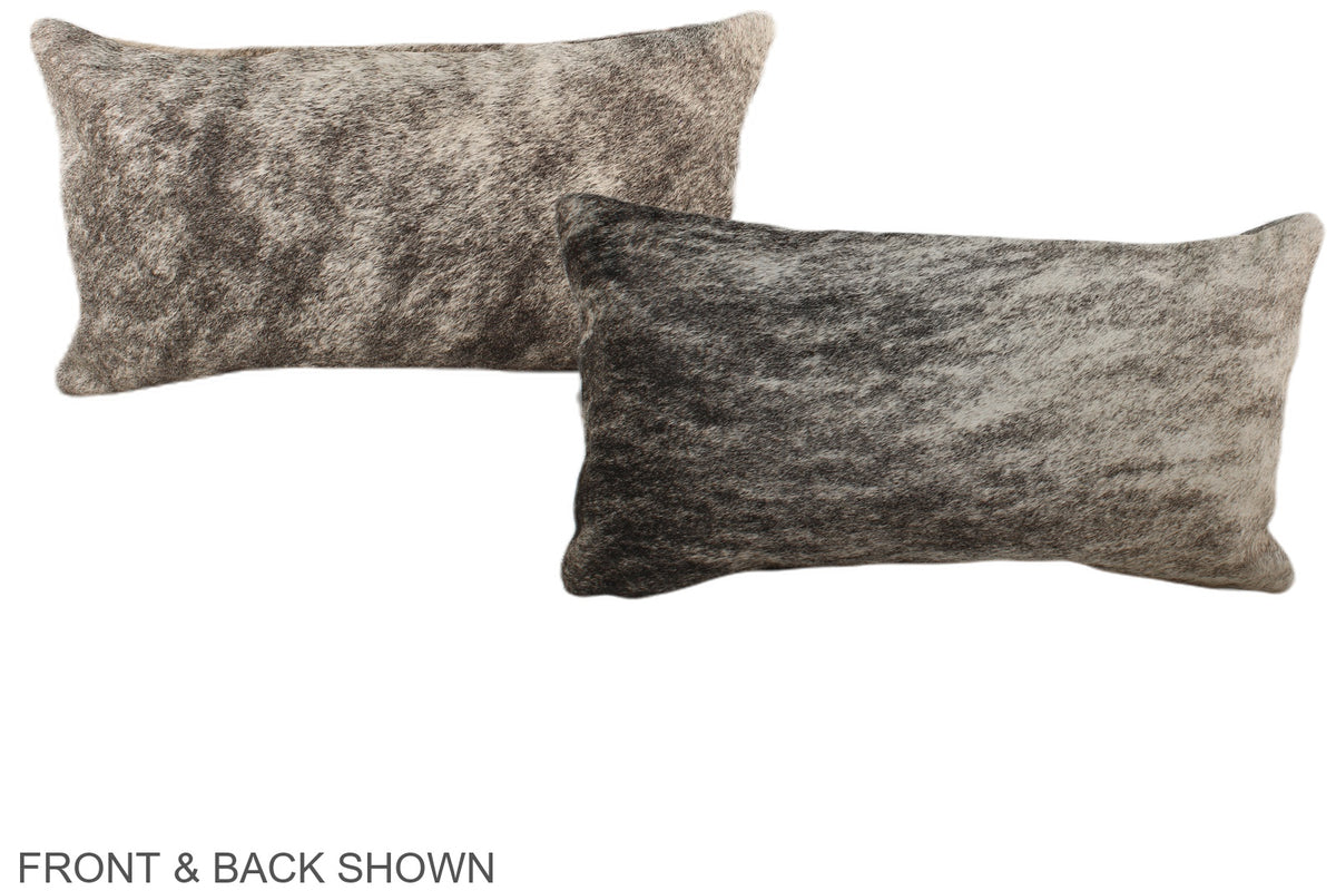 Grey Cowhide Pillow #A37777