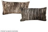 Grey 12"x22" Brazilian Cowhide Pillow #A37786 by Hudson Hides