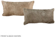 Champagne 12"x22" Brazilian Cowhide Pillow #A37790 by Hudson Hides