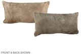 Champagne 12"x22" Brazilian Cowhide Pillow #A37790 by Hudson Hides
