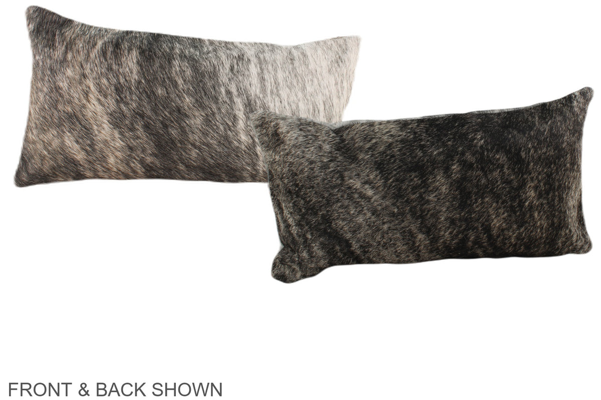 Grey Cowhide Pillow #A37794