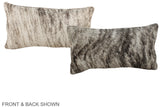 Grey 12"x22" Brazilian Cowhide Pillow #A37801 by Hudson Hides