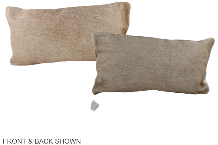 Taupe 12"x22" Brazilian Cowhide Pillow #A37809 by Hudson Hides