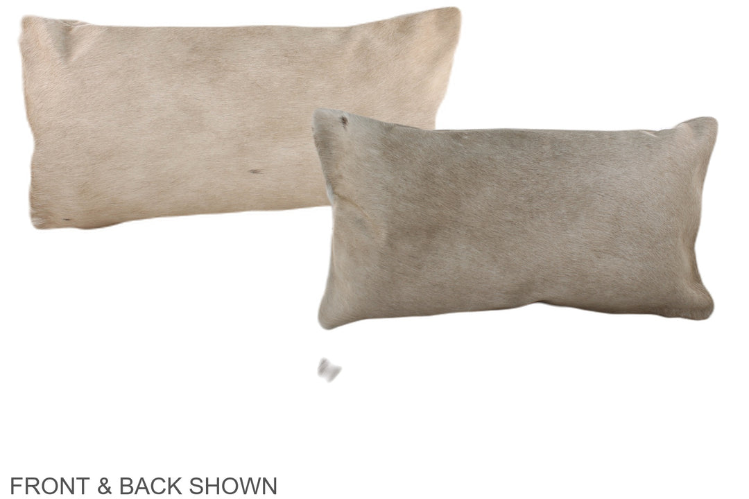 Taupe 12"x22" Brazilian Cowhide Pillow #A37811 by Hudson Hides