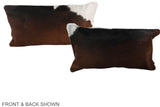 Chocolate 12"x22" Brazilian Cowhide Pillow #A37815 by Hudson Hides