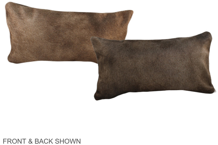 Taupe 12"x22" Brazilian Cowhide Pillow #A37827 by Hudson Hides
