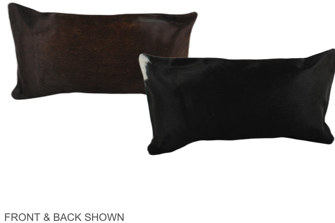 Chocolate 12"x22" Brazilian Cowhide Pillow #A37832 by Hudson Hides