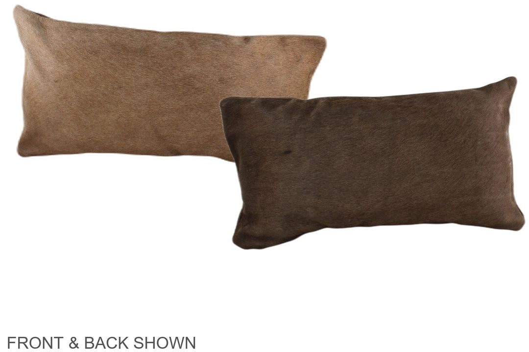Taupe 12"x22" Brazilian Cowhide Pillow #A37847 by Hudson Hides