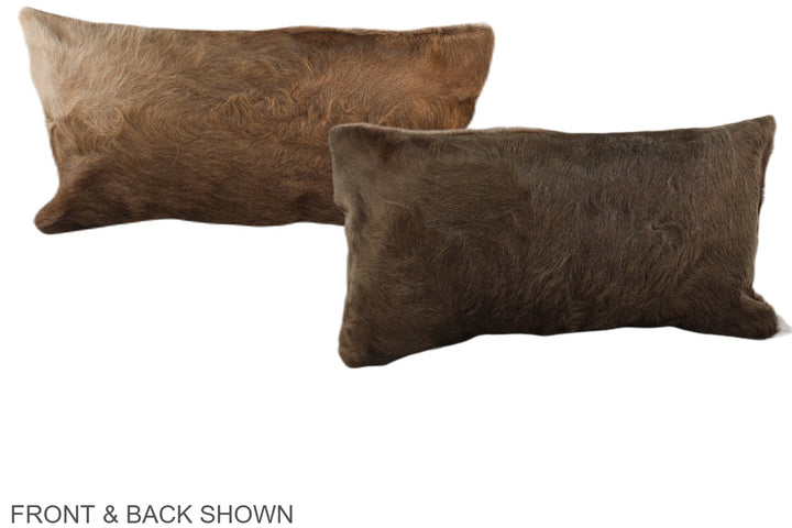 Taupe 12"x22" Brazilian Cowhide Pillow #A37851 by Hudson Hides