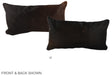 Chocolate 12"x22" Brazilian Cowhide Pillow #A37855 by Hudson Hides