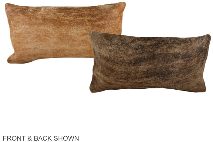 Medium Brindle 12"x22" Brazilian Cowhide Pillow #A37857 by Hudson Hides