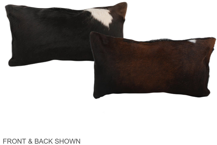 Chocolate 12"x22" Brazilian Cowhide Pillow #A37858 by Hudson Hides