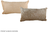 Beige 12"x22" Brazilian Cowhide Pillow #A37864 by Hudson Hides