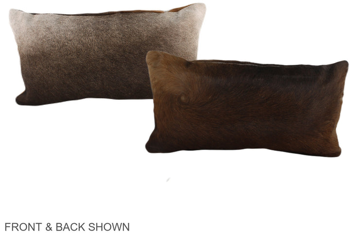 Chocolate 12"x22" Brazilian Cowhide Pillow #A37869 by Hudson Hides