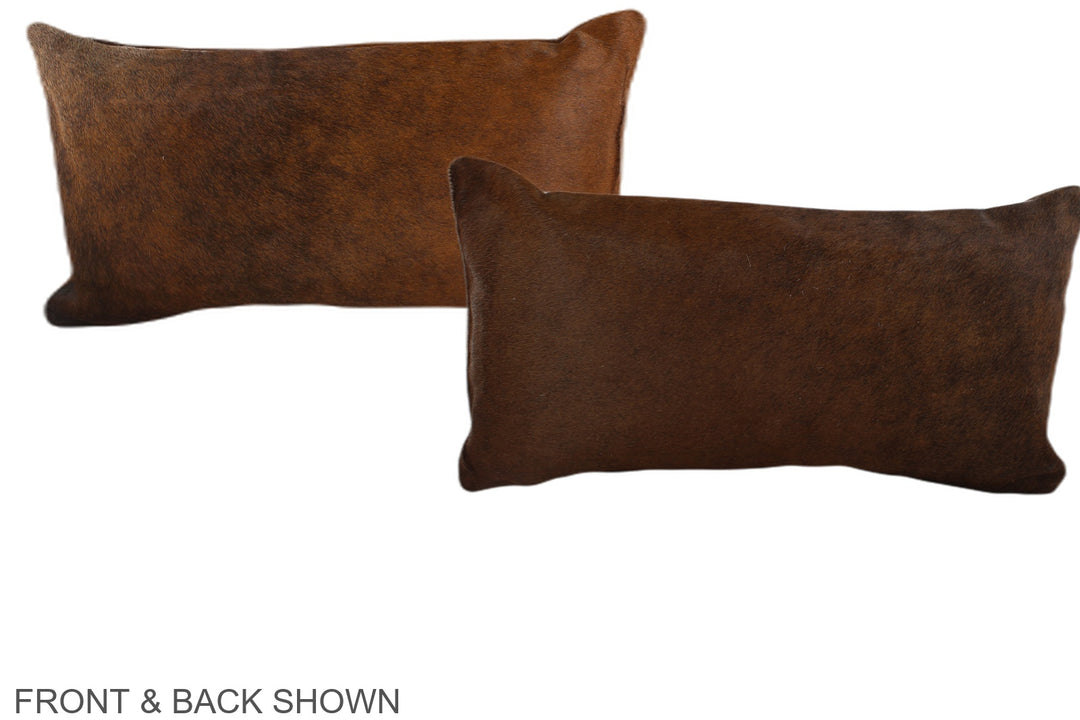 Chocolate 12"x22" Brazilian Cowhide Pillow #A37872 by Hudson Hides