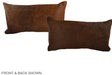 Chocolate 12"x22" Brazilian Cowhide Pillow #A37872 by Hudson Hides