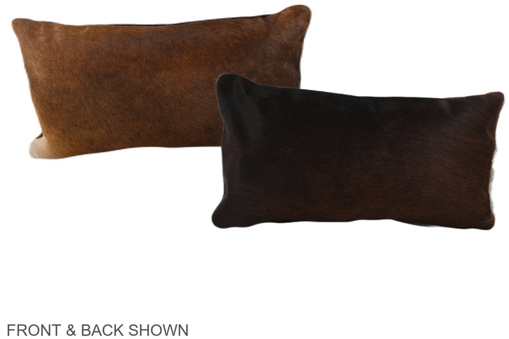 Chocolate 12"x22" Brazilian Cowhide Pillow #A37875 by Hudson Hides