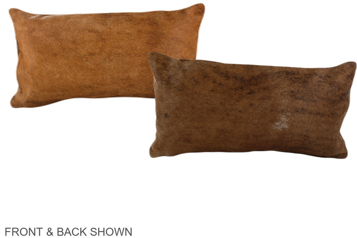 Medium Brindle 12"x22" Brazilian Cowhide Pillow #A37880 by Hudson Hides