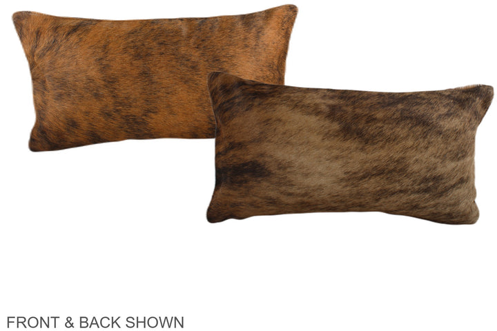 Medium Brindle 12"x22" Brazilian Cowhide Pillow #A37894 by Hudson Hides