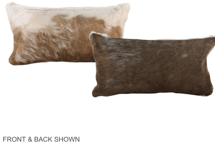 Taupe 12"x22" Brazilian Cowhide Pillow #A37897 by Hudson Hides