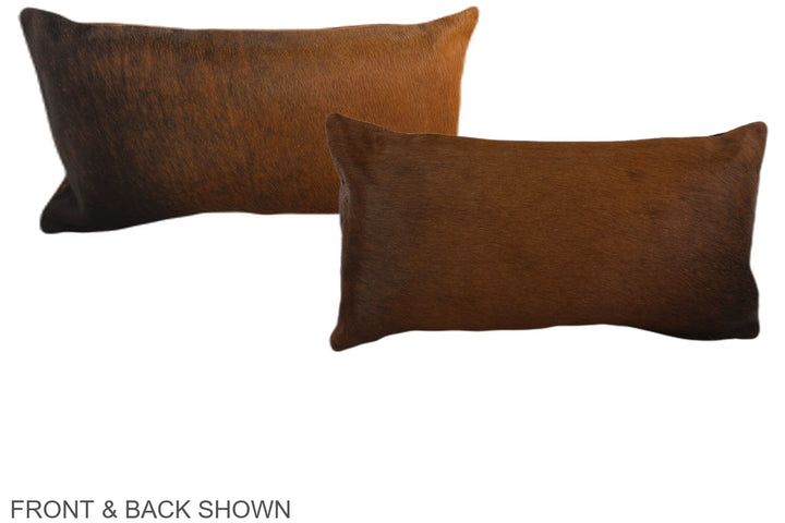 Chocolate 12"x22" Brazilian Cowhide Pillow #A37902 by Hudson Hides
