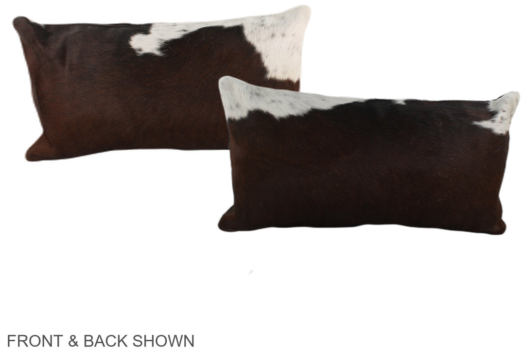 Chocolate 12"x22" Brazilian Cowhide Pillow #A37943 by Hudson Hides