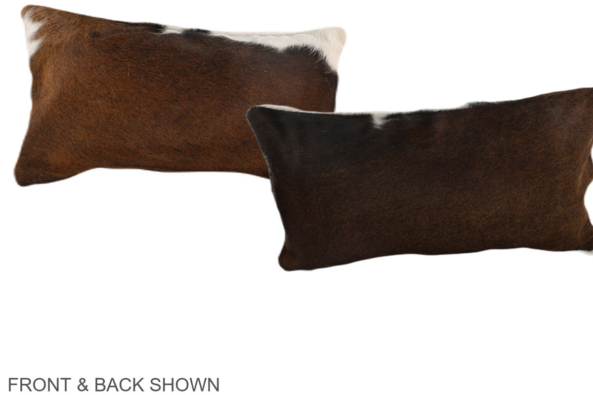Chocolate Cowhide Pillow #A37946