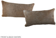 Grey with Beige 12"x22" Brazilian Cowhide Pillow #A37947 by Hudson Hides
