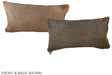 Grey with Beige 12"x22" Brazilian Cowhide Pillow #A37949 by Hudson Hides