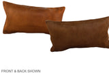Solid Brown 12"x22" Brazilian Cowhide Pillow #A37951 by Hudson Hides
